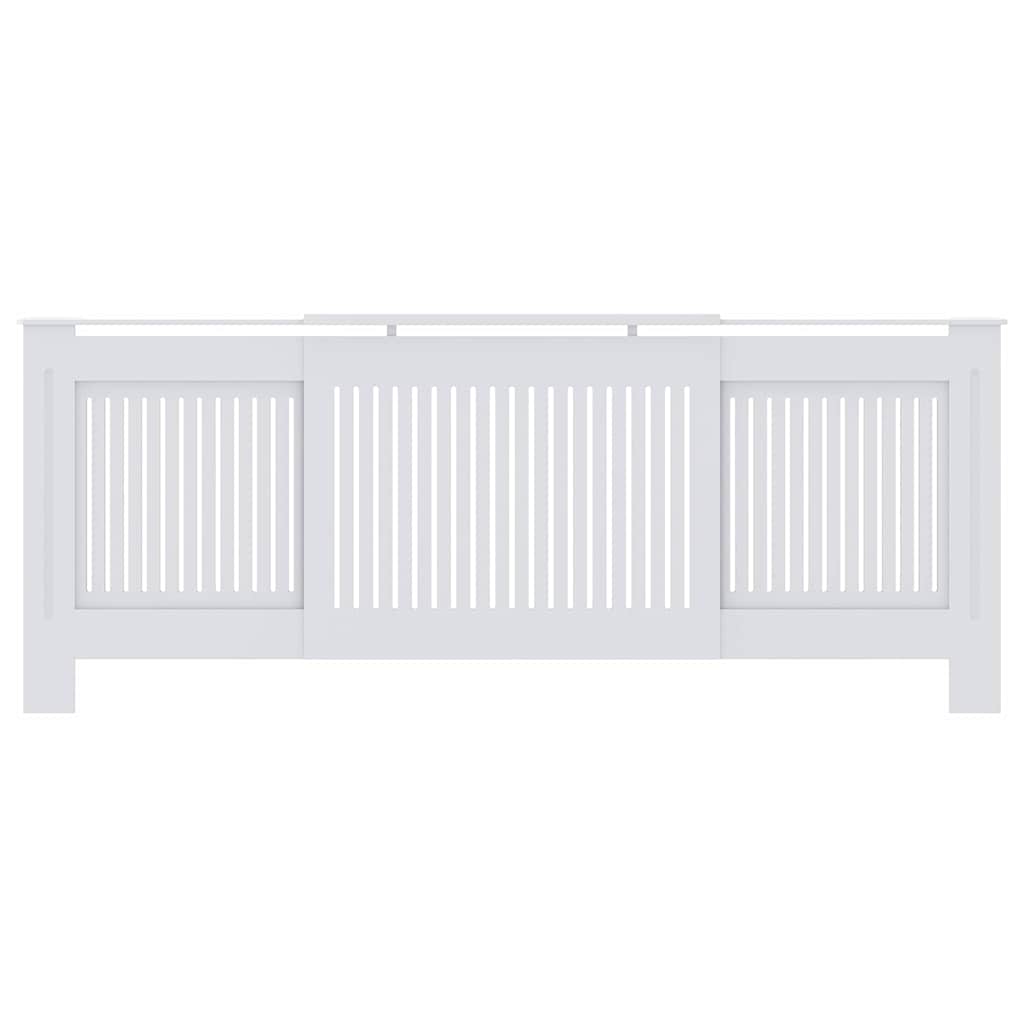 Copertura per radiatori 2 pz Bianco 205 x 20,5 x 81,5cm