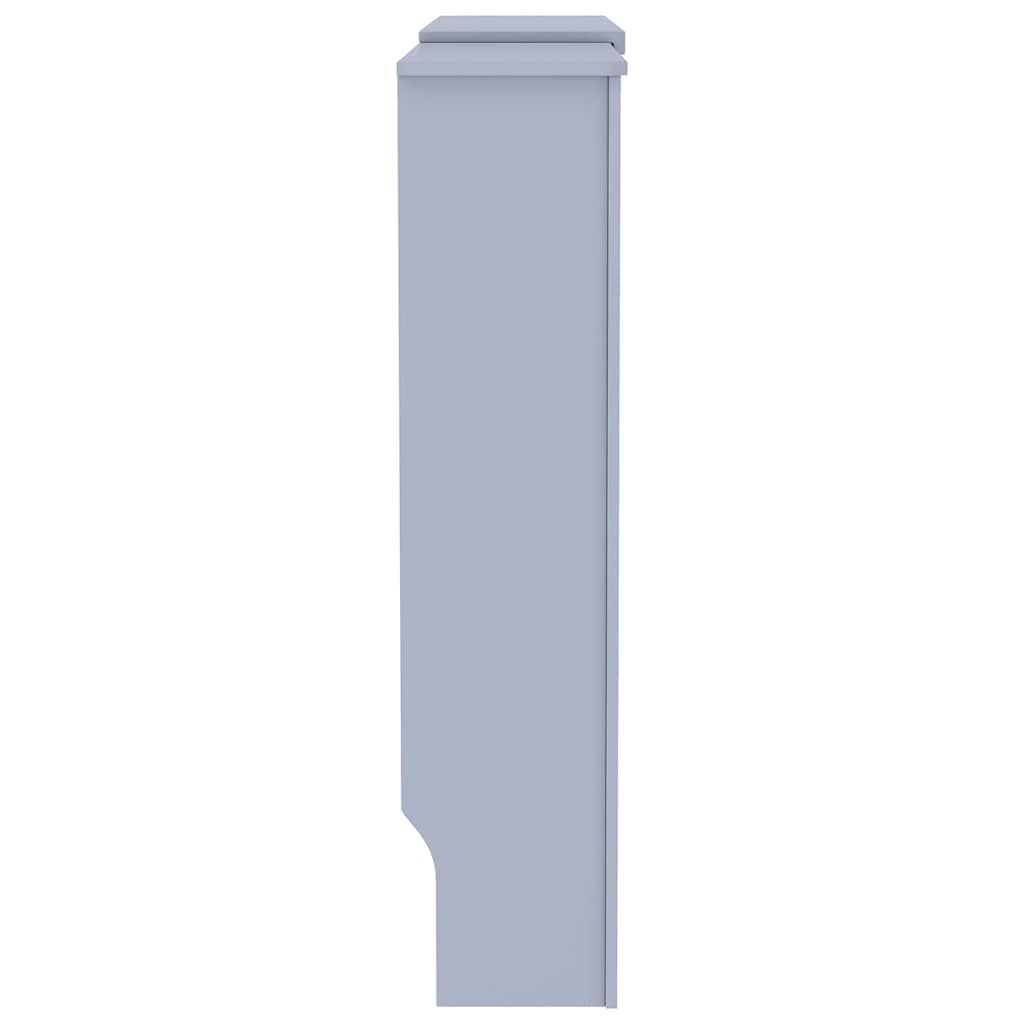 Copertura per radiatori 2 pz Grigio 205 x 20,5 x 81,5cm