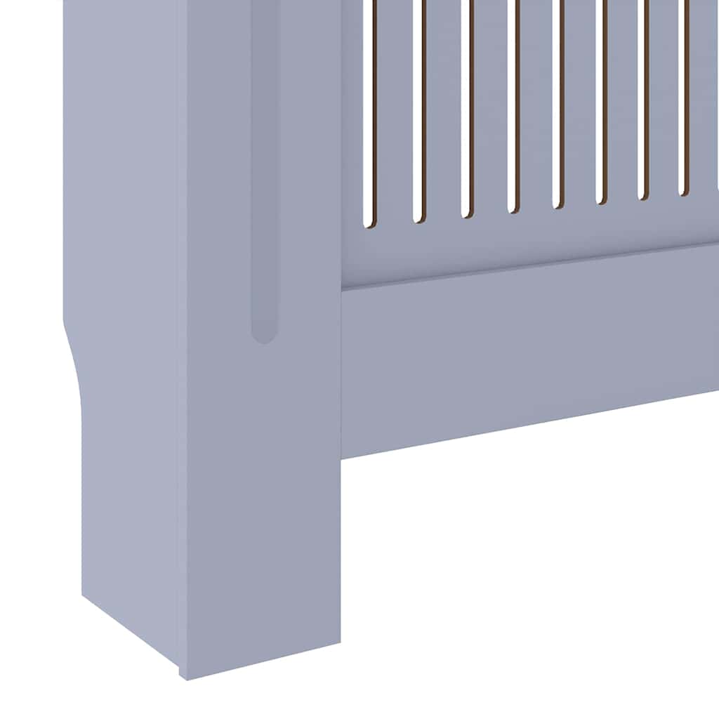 Copertura per radiatori 2 pz Grigio 205 x 20,5 x 81,5cm