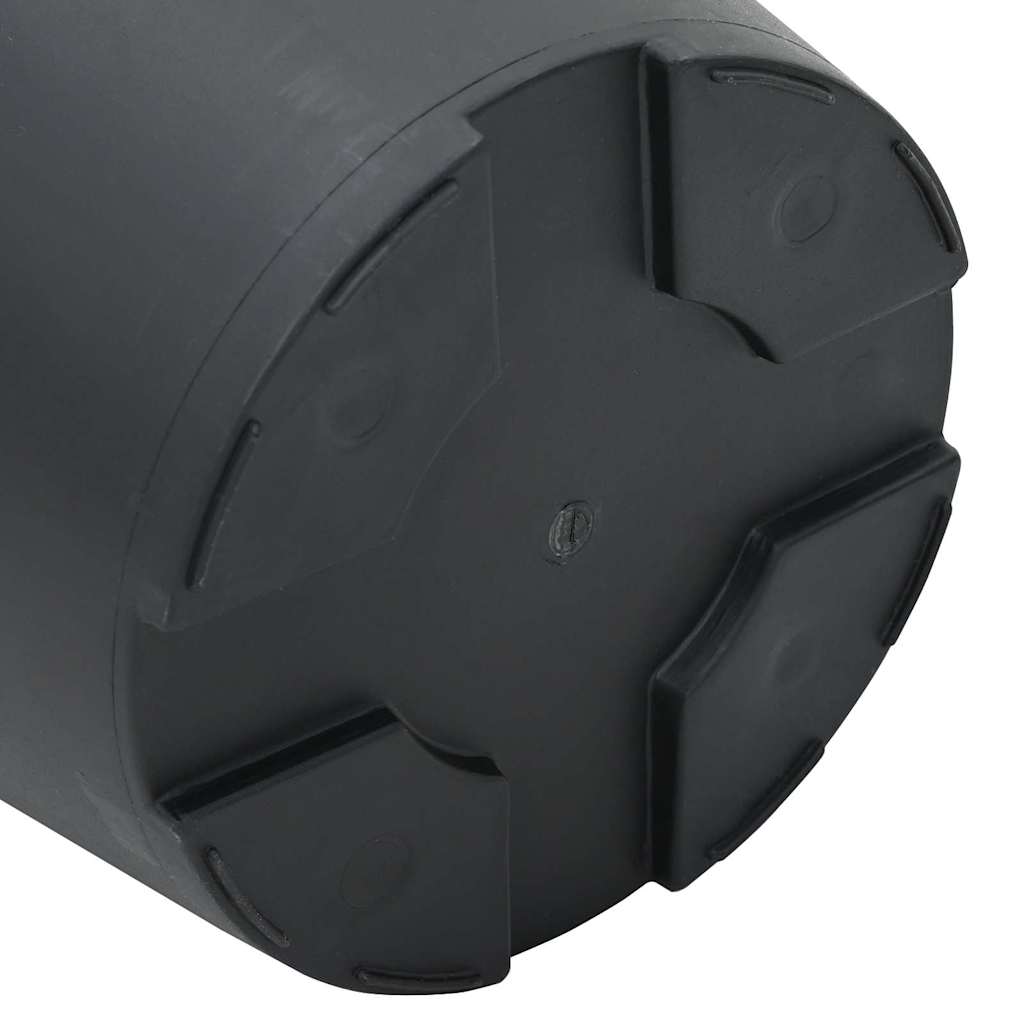 Vasi per Piante 6 pz Nero Plastica