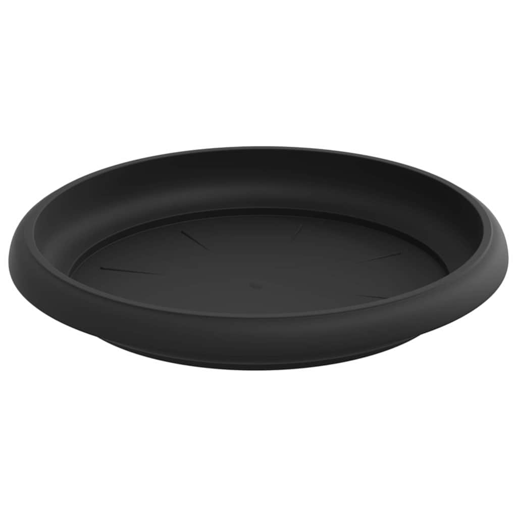 Vasi per Piante 6 pz Nero Plastica
