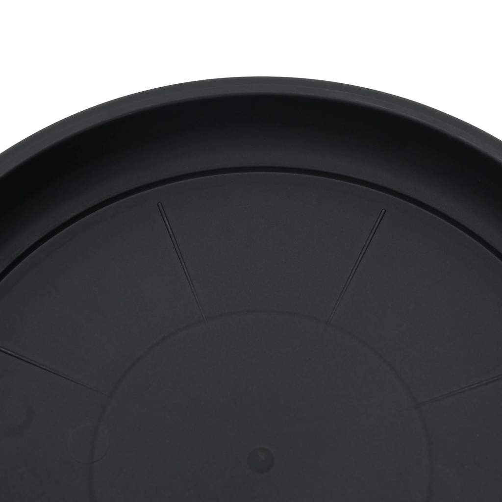 Vasi per Piante 6 pz Nero Plastica