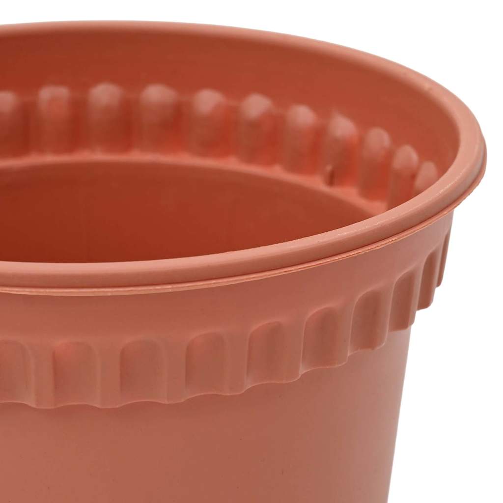 Vasi per Piante 24 pz Rosso Mattone Plastica