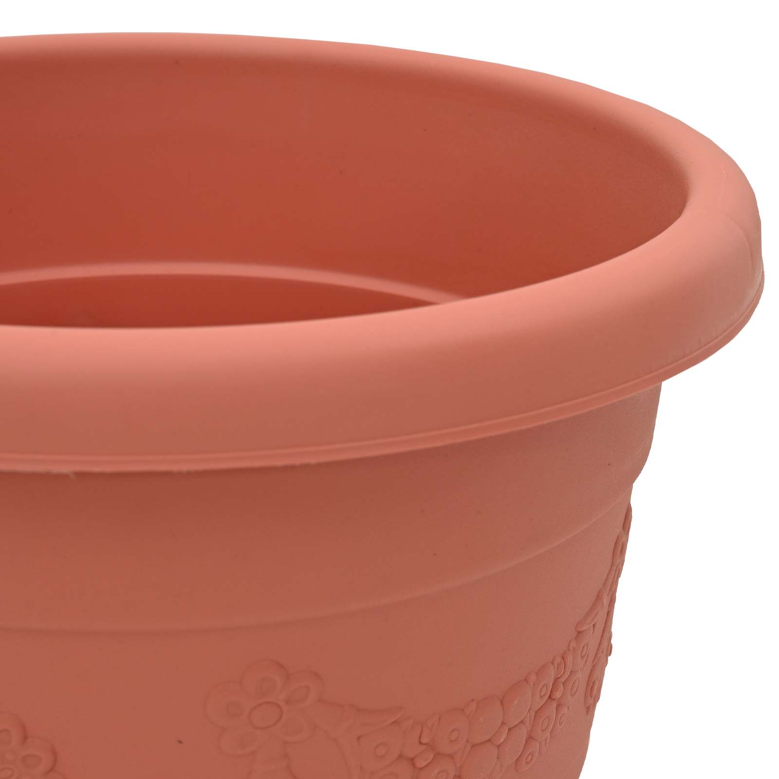 Vasi per Piante 6 pz Rosso Mattone Ø 34 x 28 cm Plastica