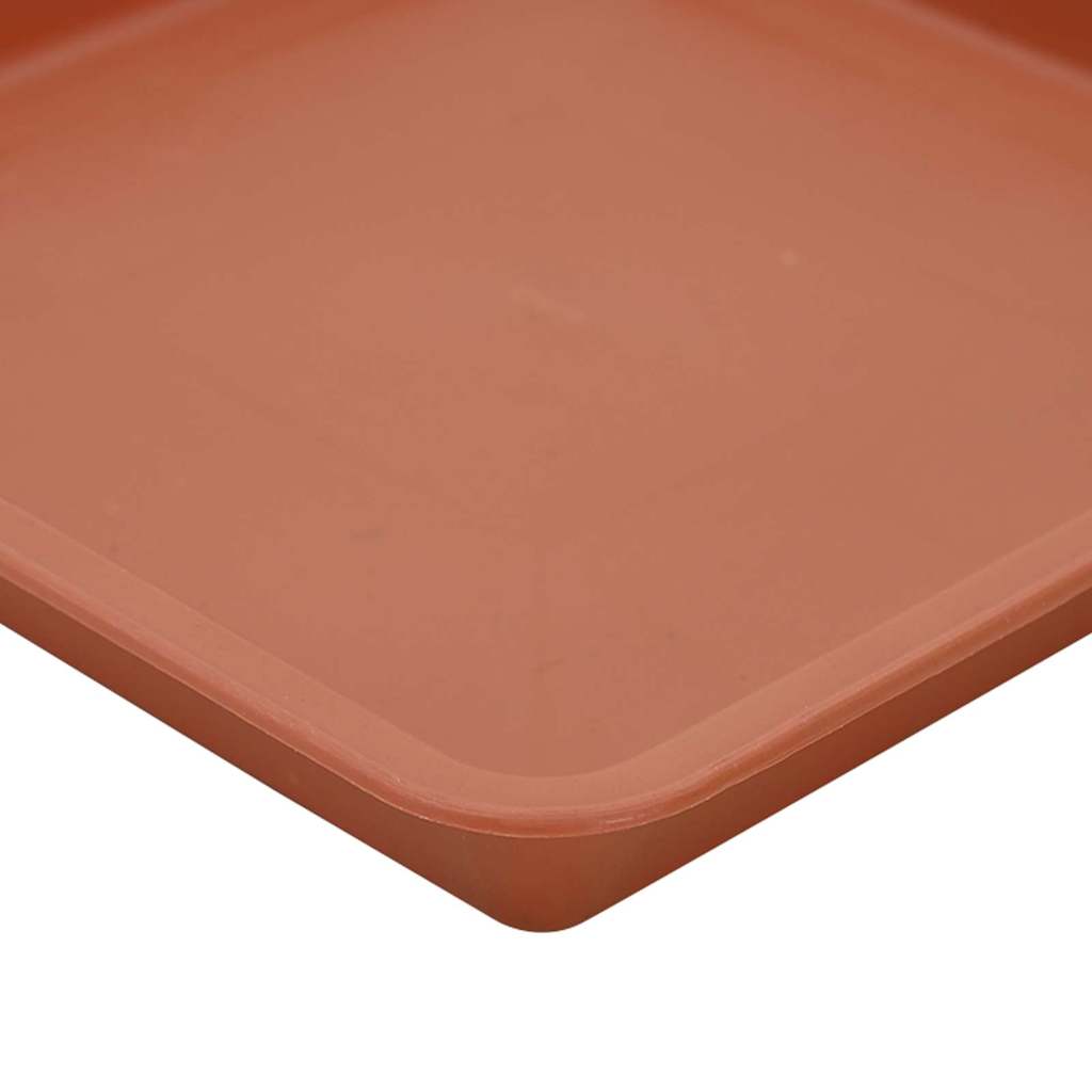 Vasi per Piante 6 pz Rosso Mattone Plastica
