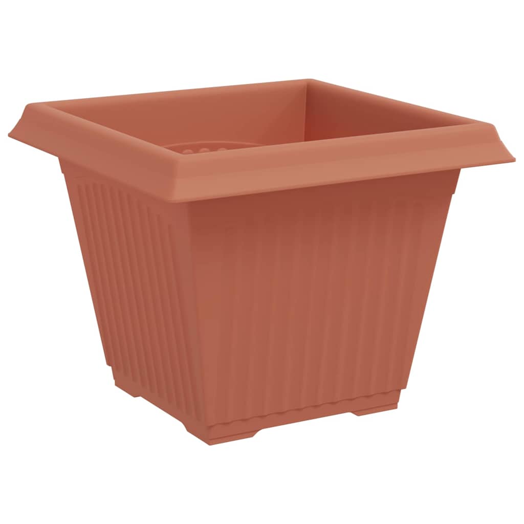 Vasi per Piante 6 pz Rosso Mattone Plastica