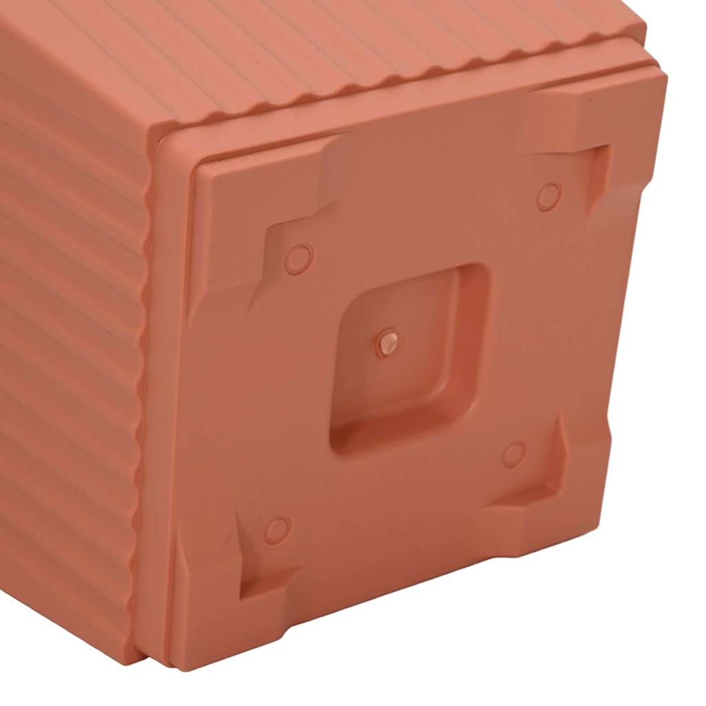 Vasi per Piante 6 pz Rosso Mattone Plastica