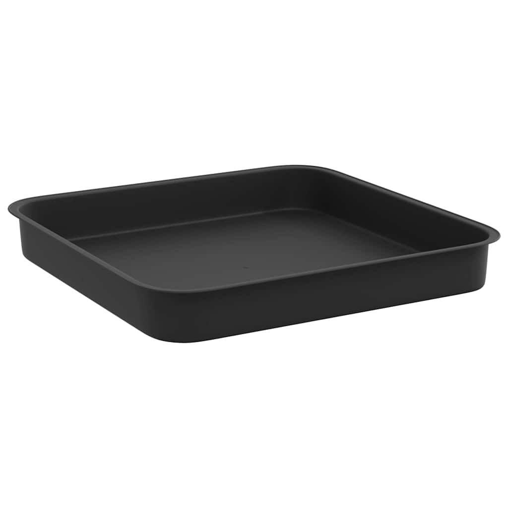 Vasi per Piante 6 pz Nero Plastica