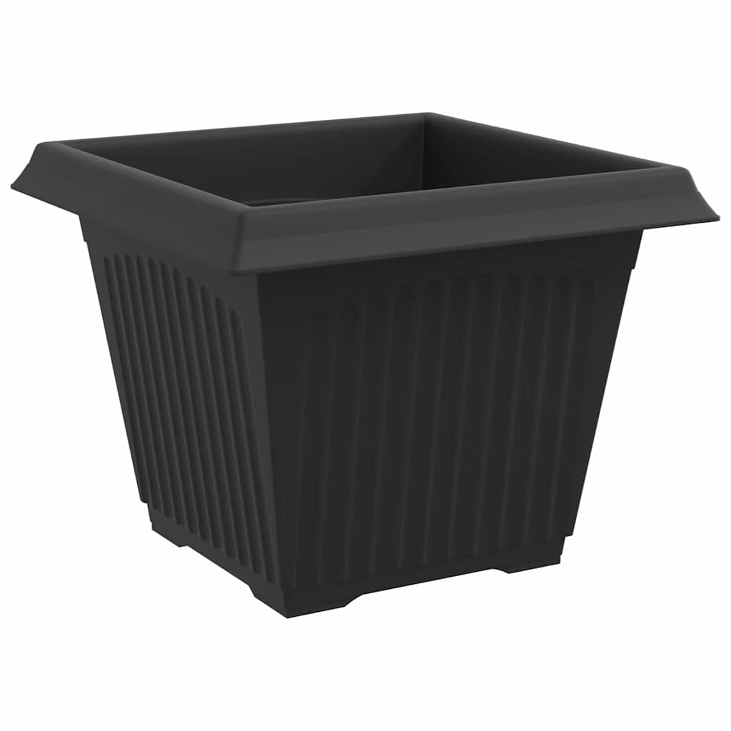 Vasi per Piante 24 pz Nero Plastica