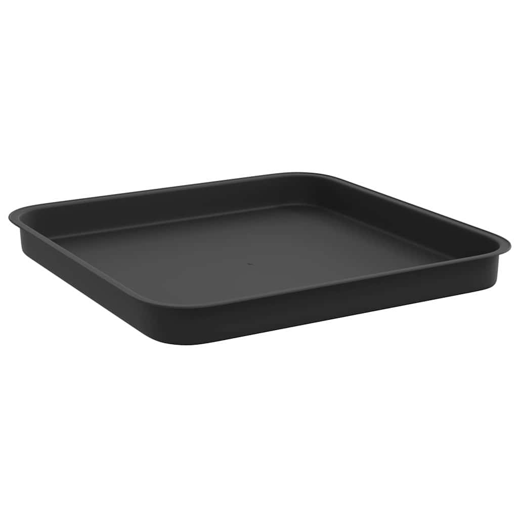 Vasi per Piante 24 pz Nero Plastica