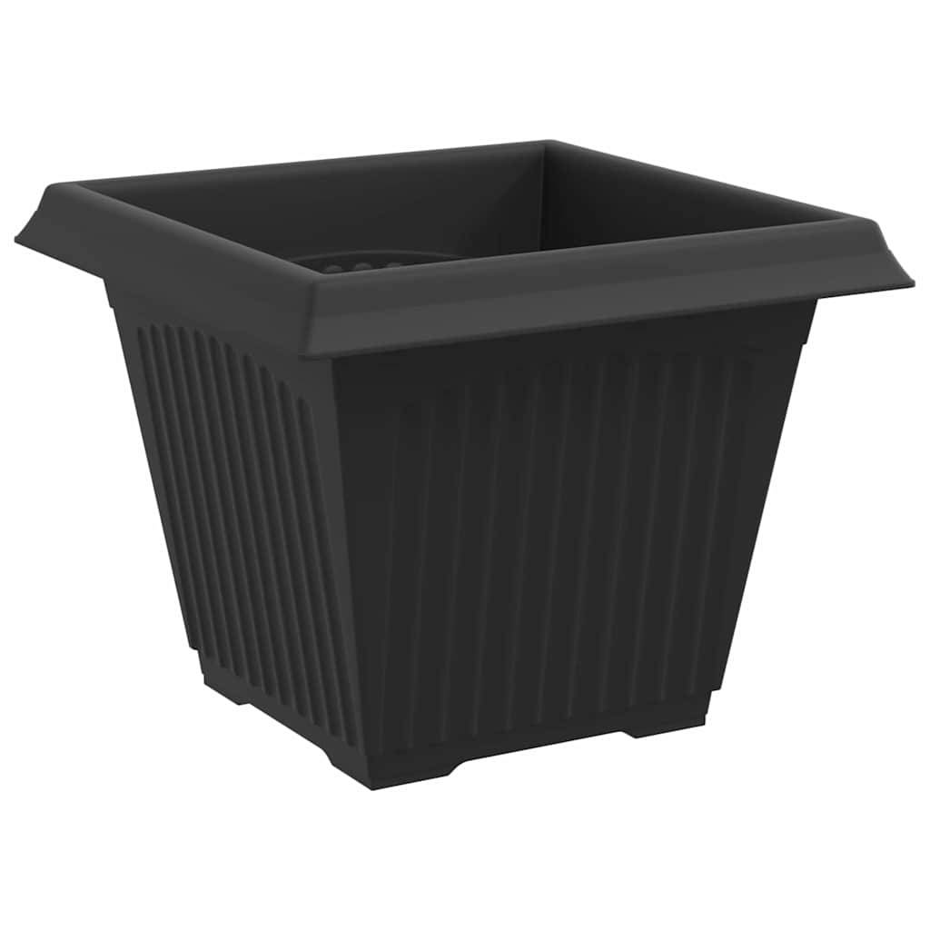 Vasi per Piante 24 pz Nero Plastica