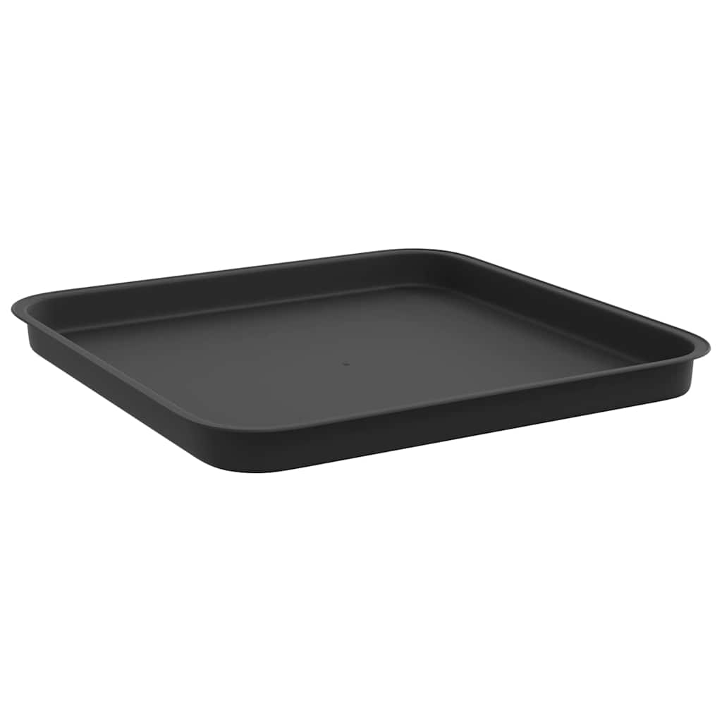 Vasi per Piante 24 pz Nero Plastica