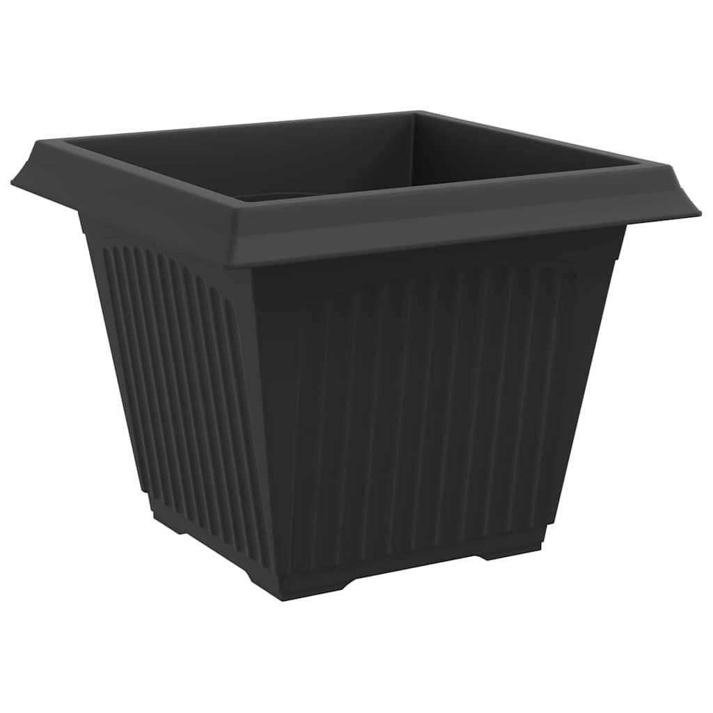 Vasi per Piante 24 pz Nero Plastica