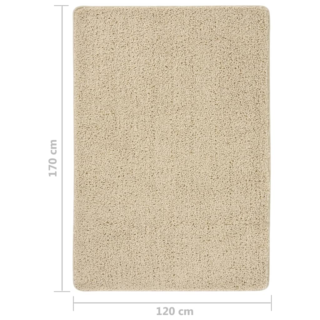 Tappeto Shaggy Crema 120x170 cm Antiscivolo