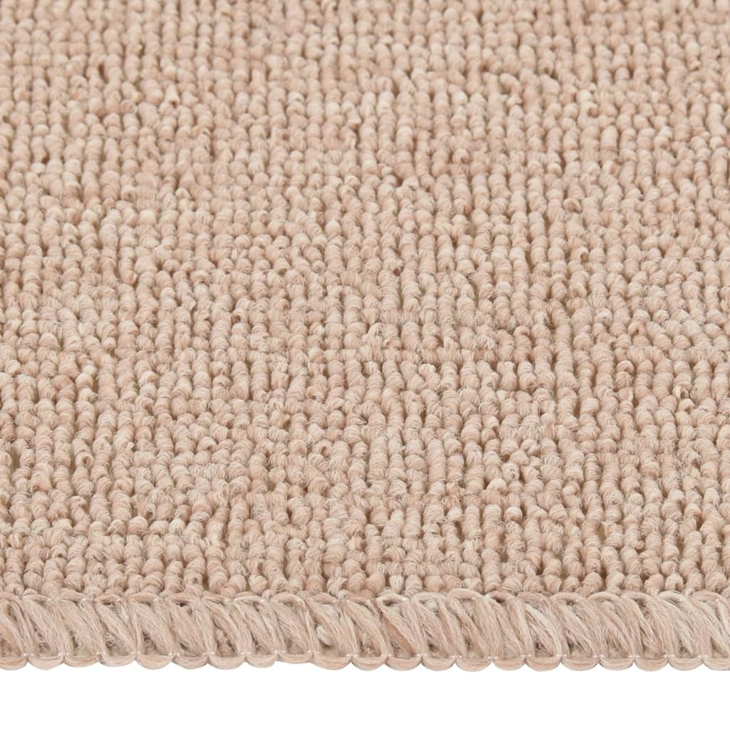 Tappetini Scale Antiscivolo 15 pz 75x20 cm Beige Rettangolari
