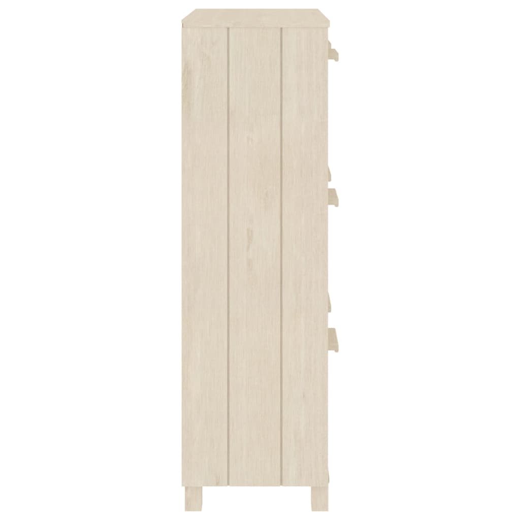 Scarpiera HAMAR ambra 59,5x35x117 cm in Legno Massello di Pino