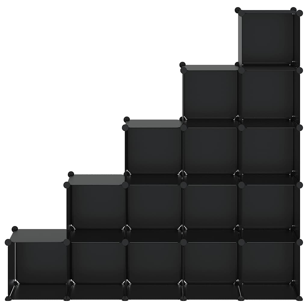 Organizzatore Portaoggetti con 15 Cubi Trasparenti in PP
