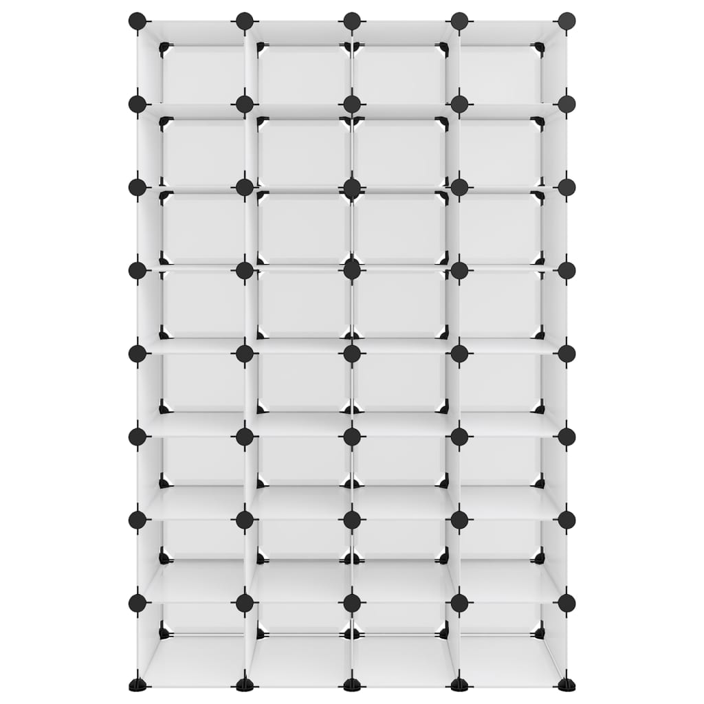 Scarpiera Trasparente 93x36,5x140 cm in PP