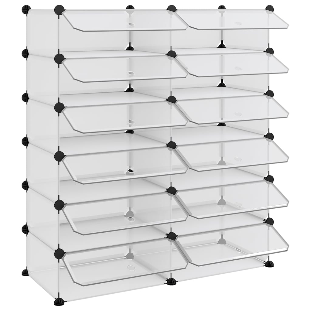 Scarpiera Trasparente 94,5x36,5x106 cm in PP