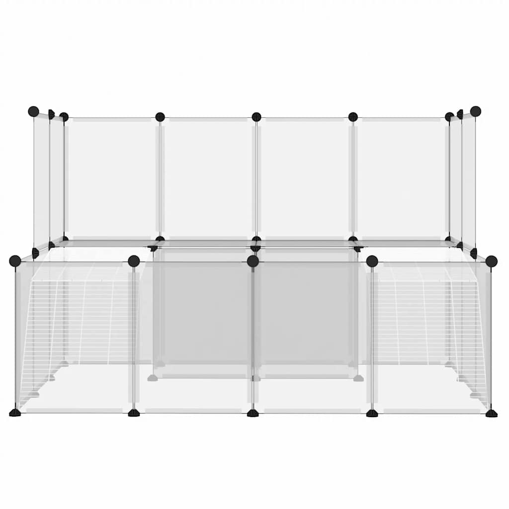 Gabbia per Piccoli Animali Trasparente 143x107x93 cm PP Acciaio