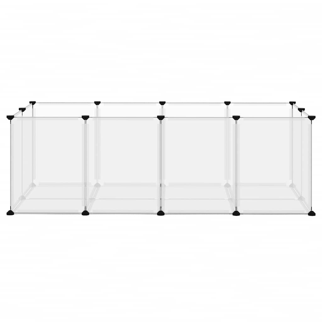 Gabbia per Piccoli Animali Trasparente 144x74x46,5cm PP Acciaio