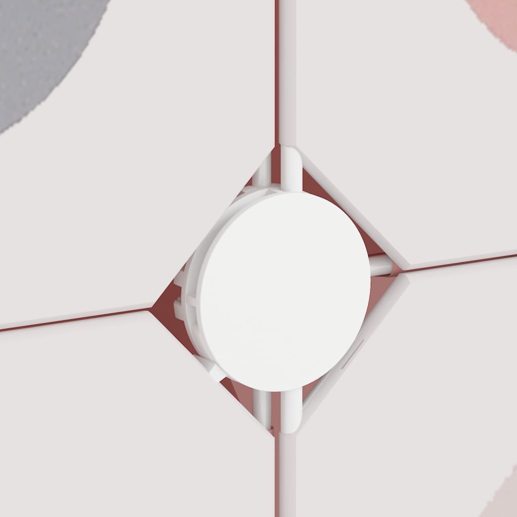 Scaffale Portaoggetti per Bambini con 6 Cubi Rosa in PP