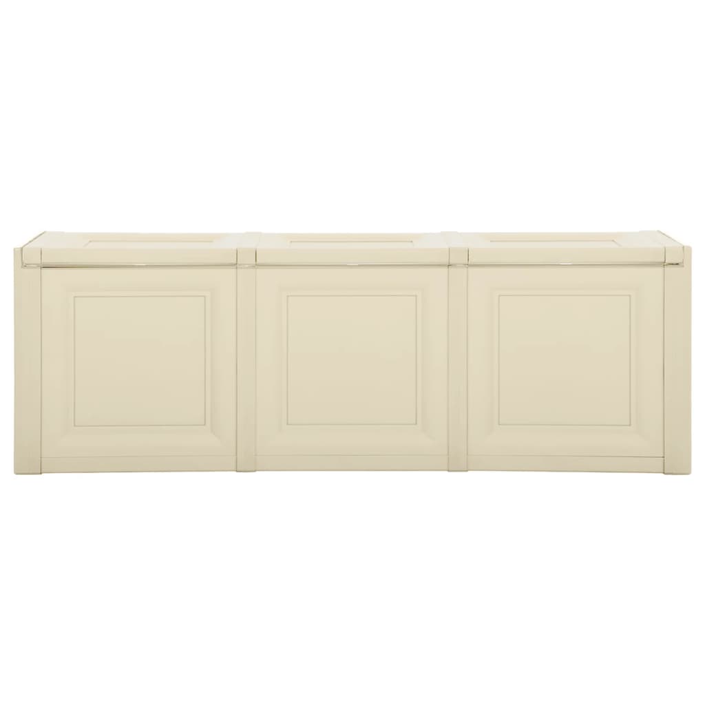 Baule per Cuscini Bianco Angora 125x40x42 cm 130 L
