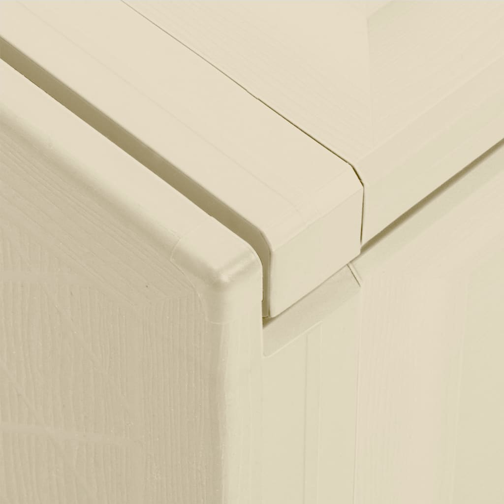 Baule per Cuscini Bianco Angora 125x40x42 cm 130 L
