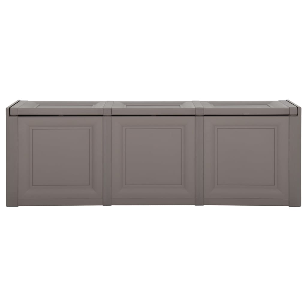 Baule per Cuscini Grigio 125x40x42 cm 130 L