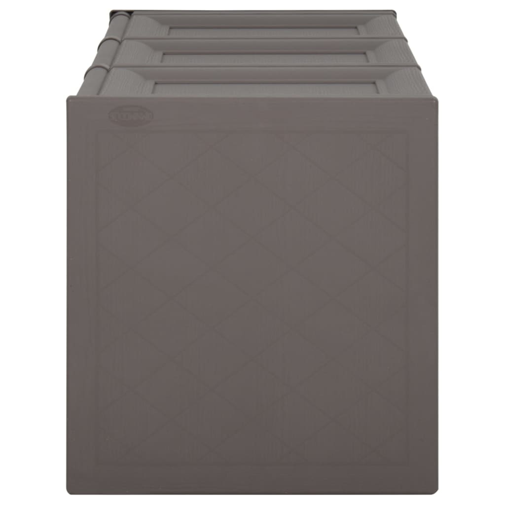 Baule per Cuscini Grigio 125x40x42 cm 130 L