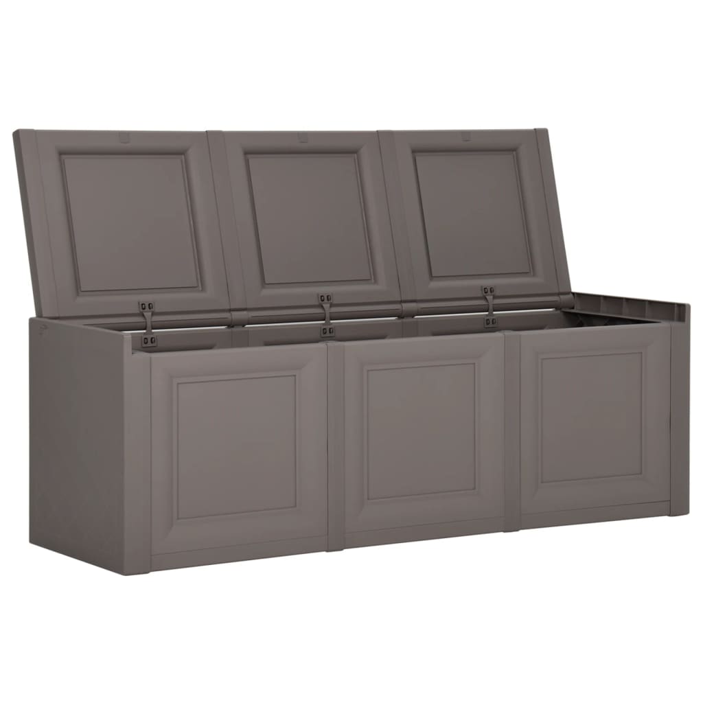 Baule per Cuscini Grigio 125x40x42 cm 130 L