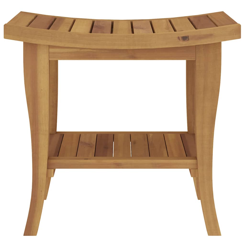 Tavolino da Bagno 50x35x45 cm in Legno Massello di Teak