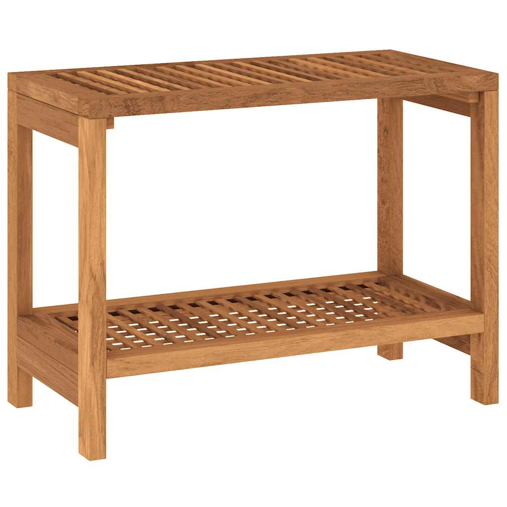 Tavolino da Bagno 60x30x45 cm in Legno Massello di Teak