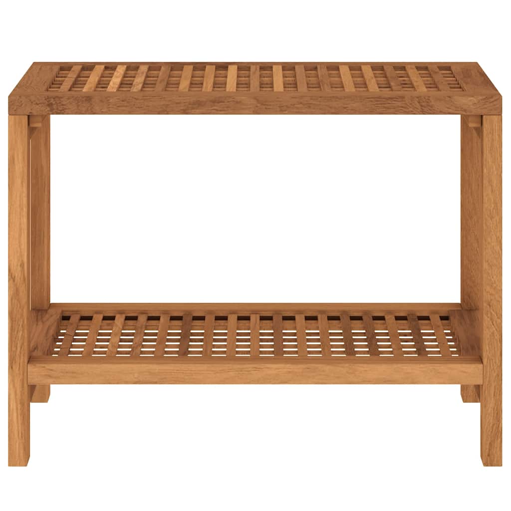 Tavolino da Bagno 60x30x45 cm in Legno Massello di Teak