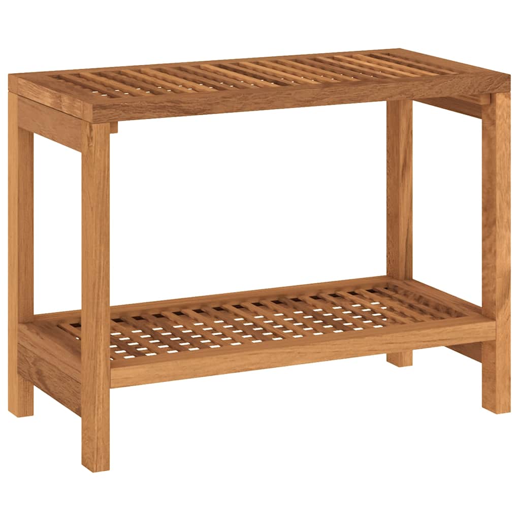 Tavolino da Bagno 60x30x45 cm in Legno Massello di Teak