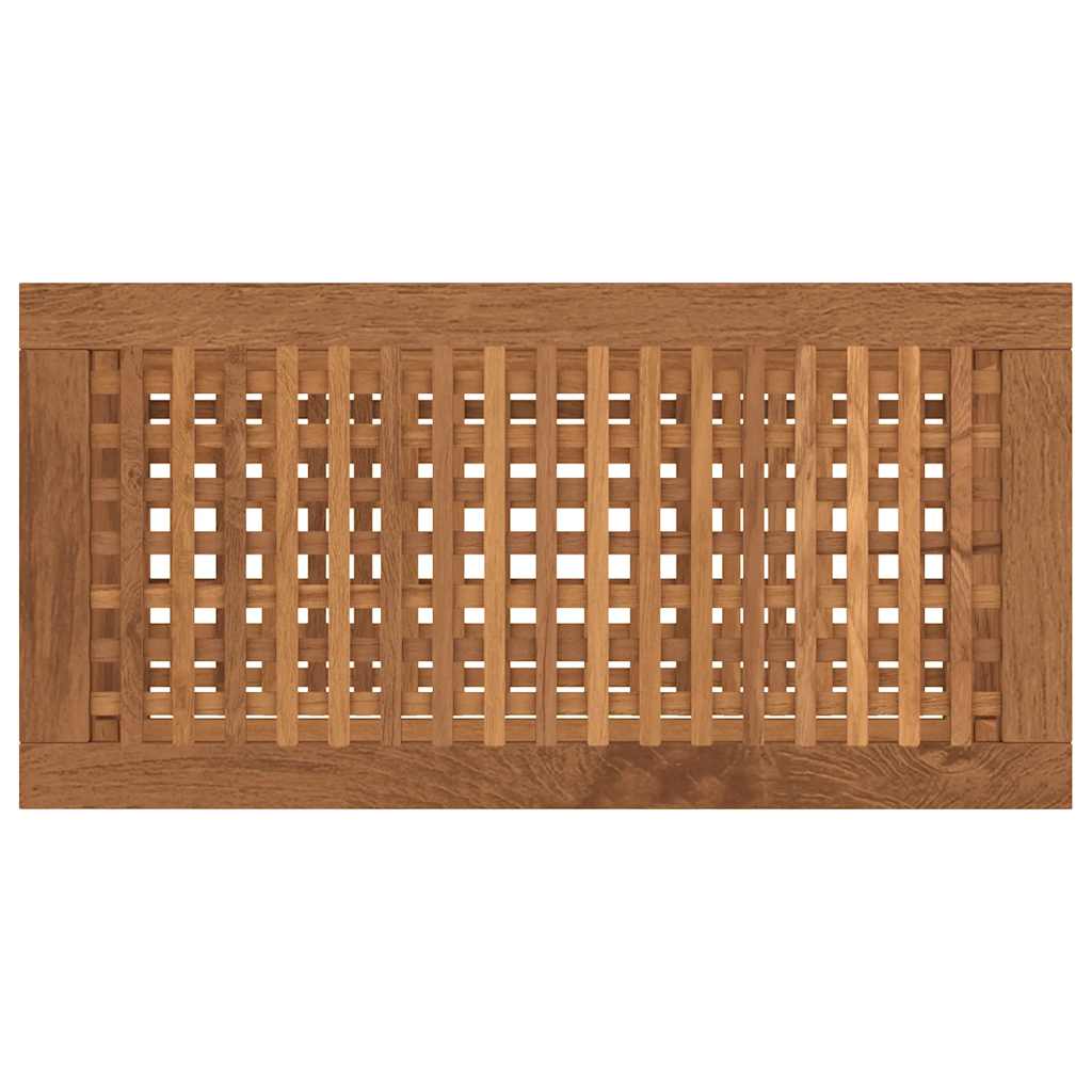 Tavolino da Bagno 60x30x45 cm in Legno Massello di Teak