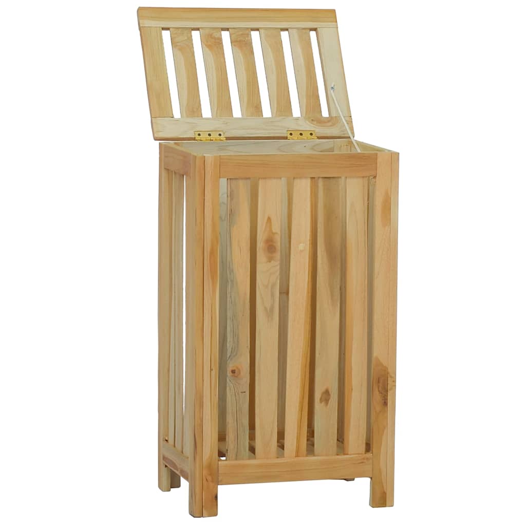 Cesto per Lavanderia Naturale Legno di teak solido