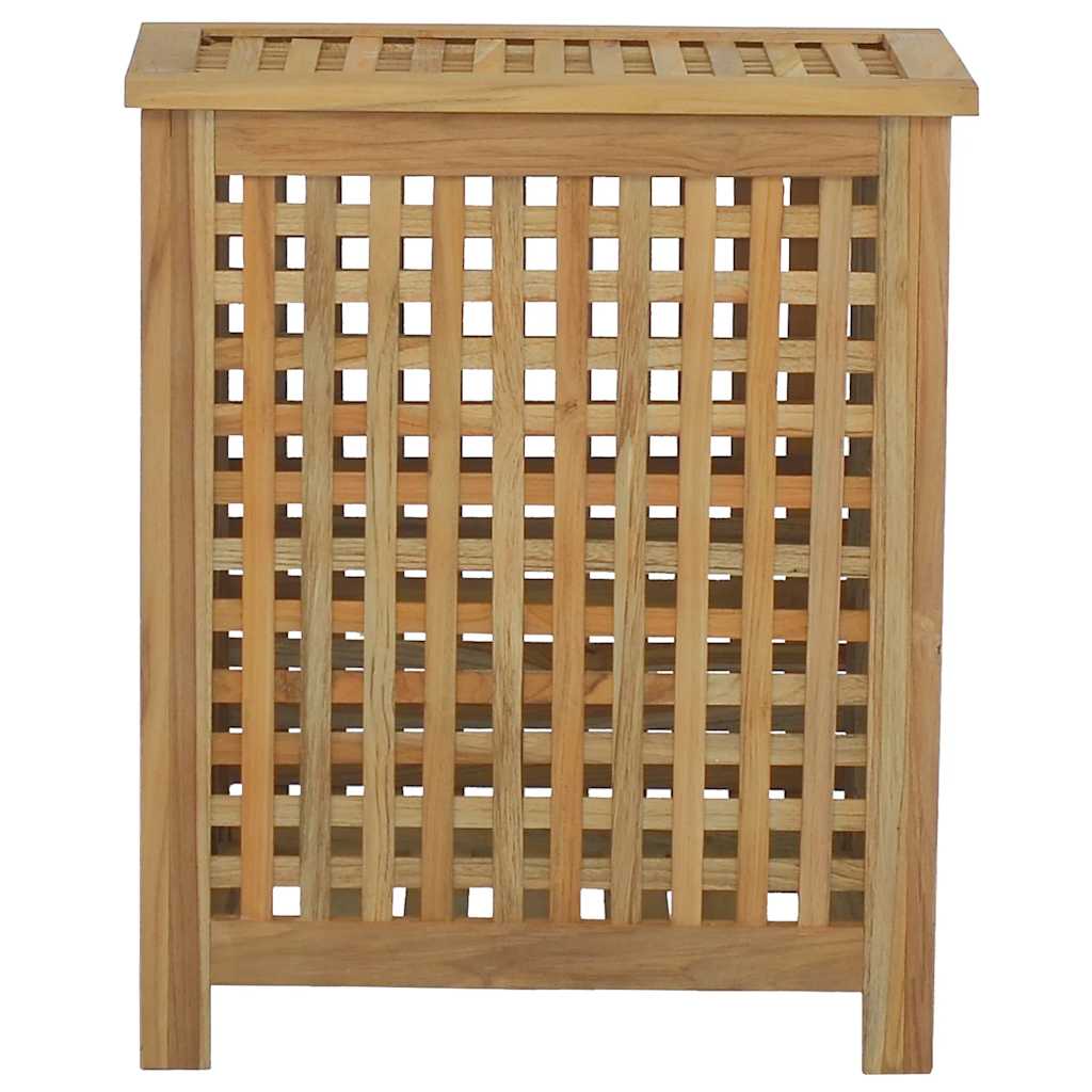 Cesto per Lavanderia Naturale Legno di teak solido