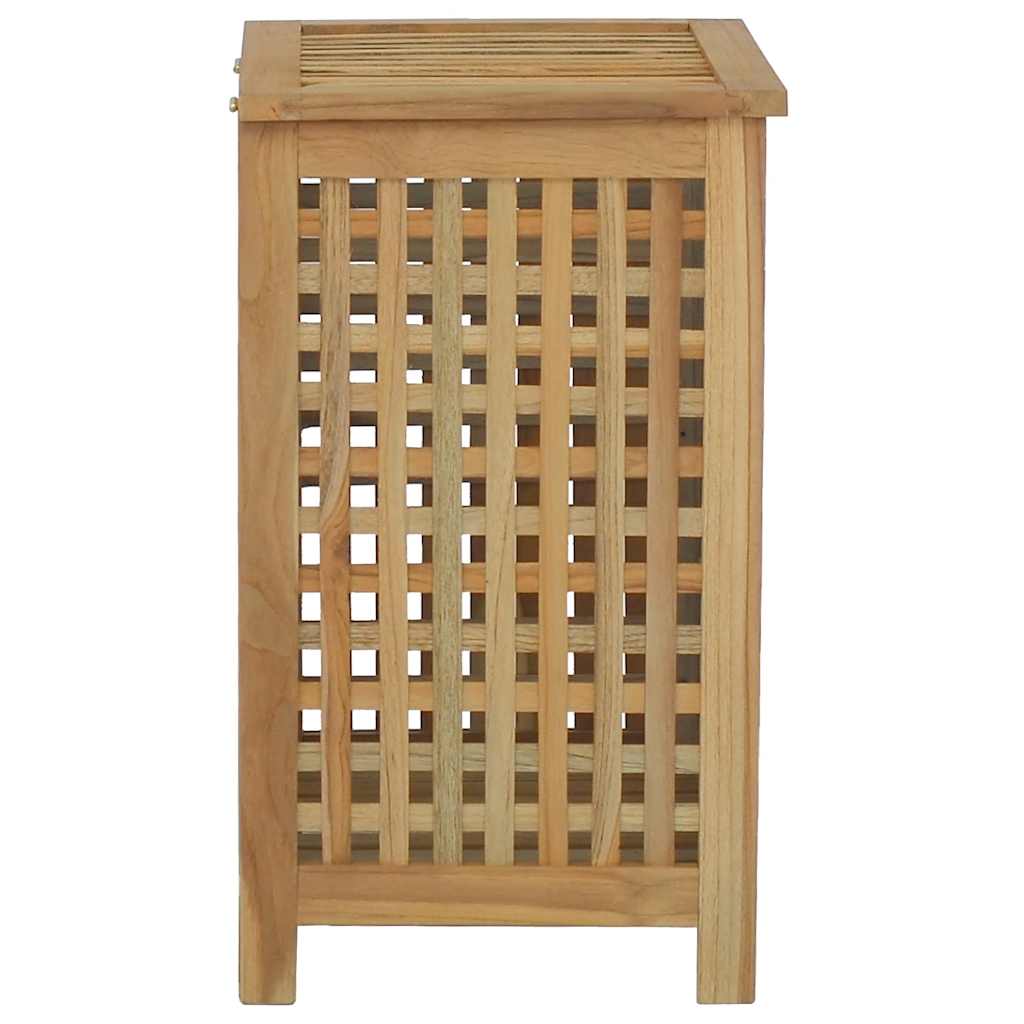 Cesto per Lavanderia Naturale Legno di teak solido