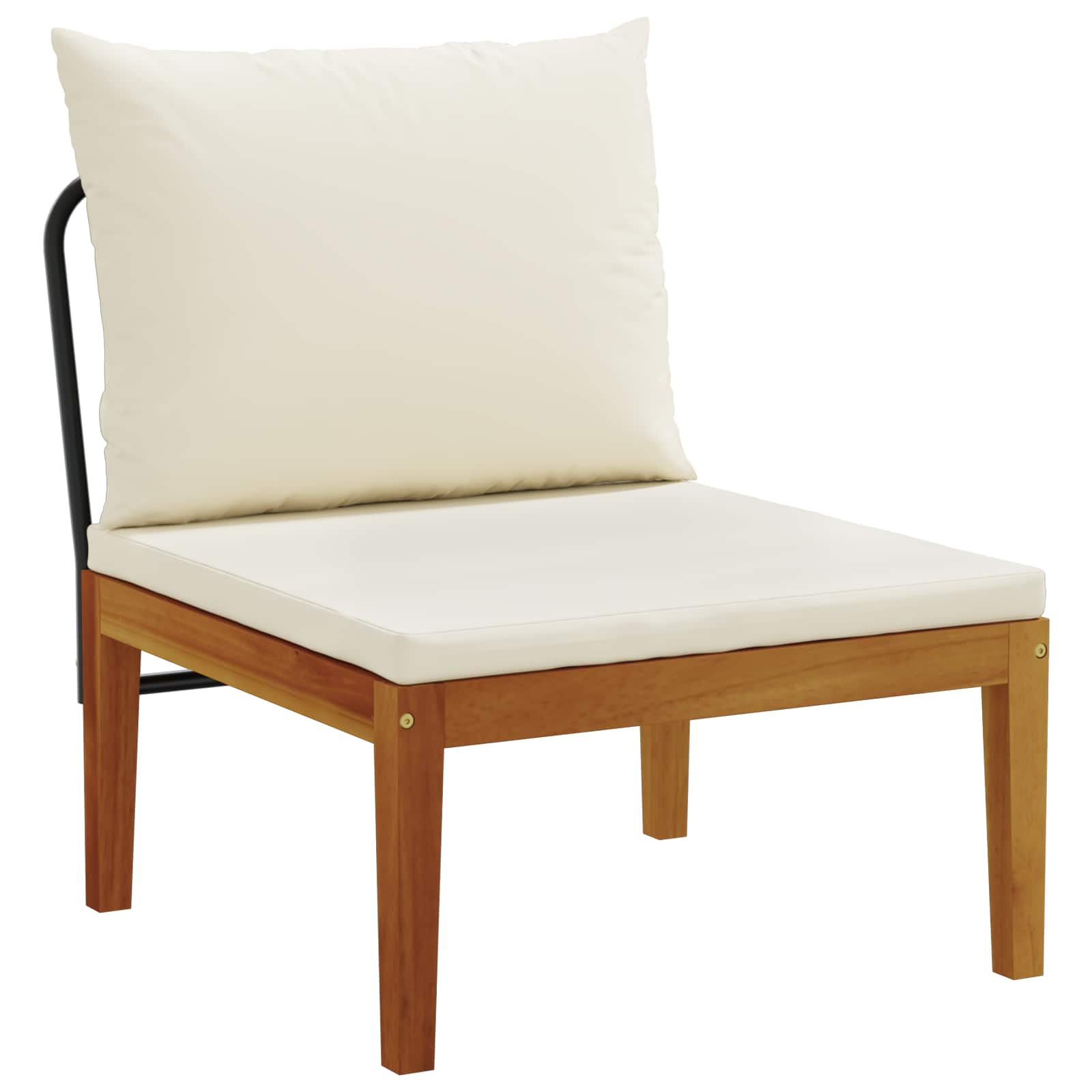 5 pz Legno massiccio di acacia e corda Naturale