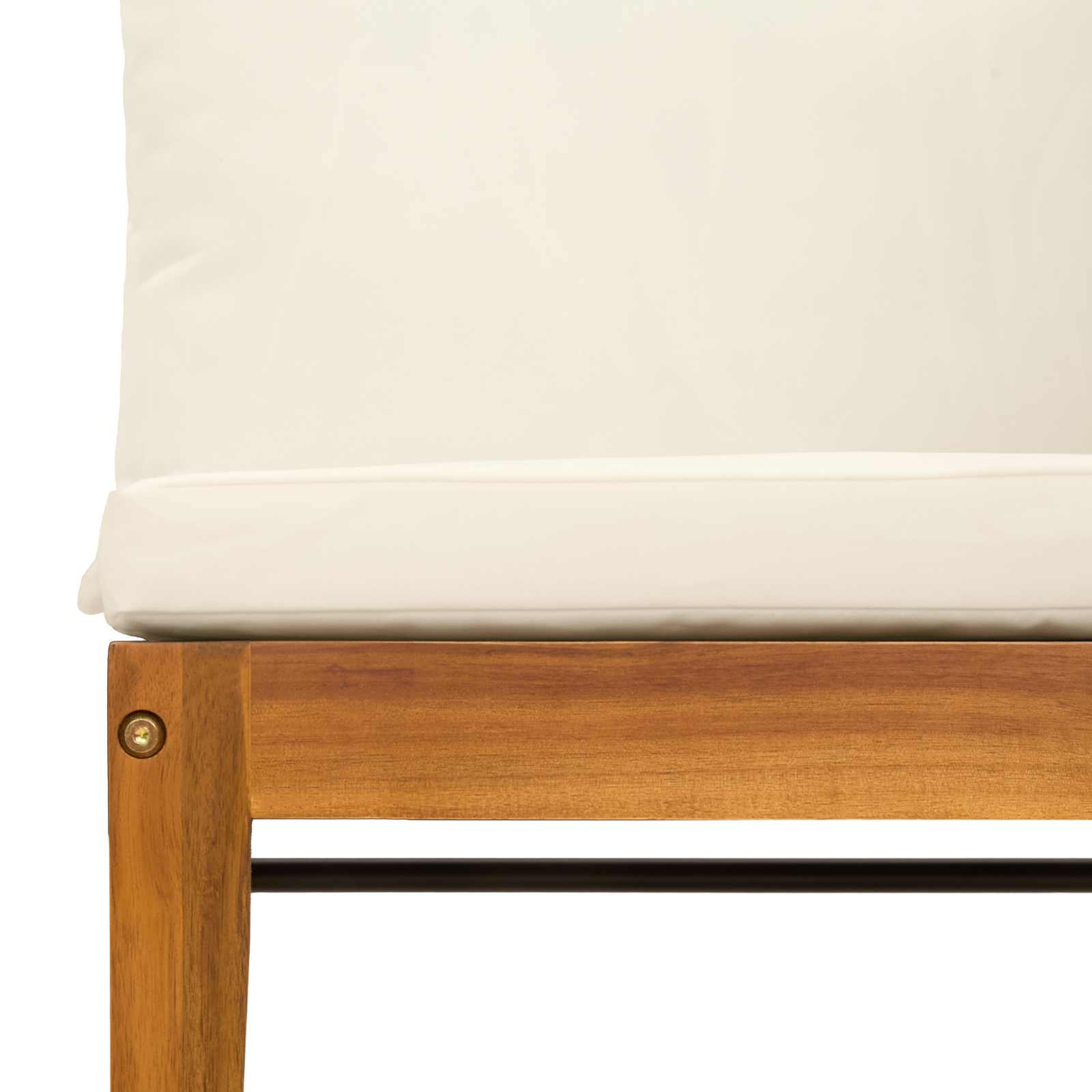 4 pz Legno massiccio di acacia e corda Naturale