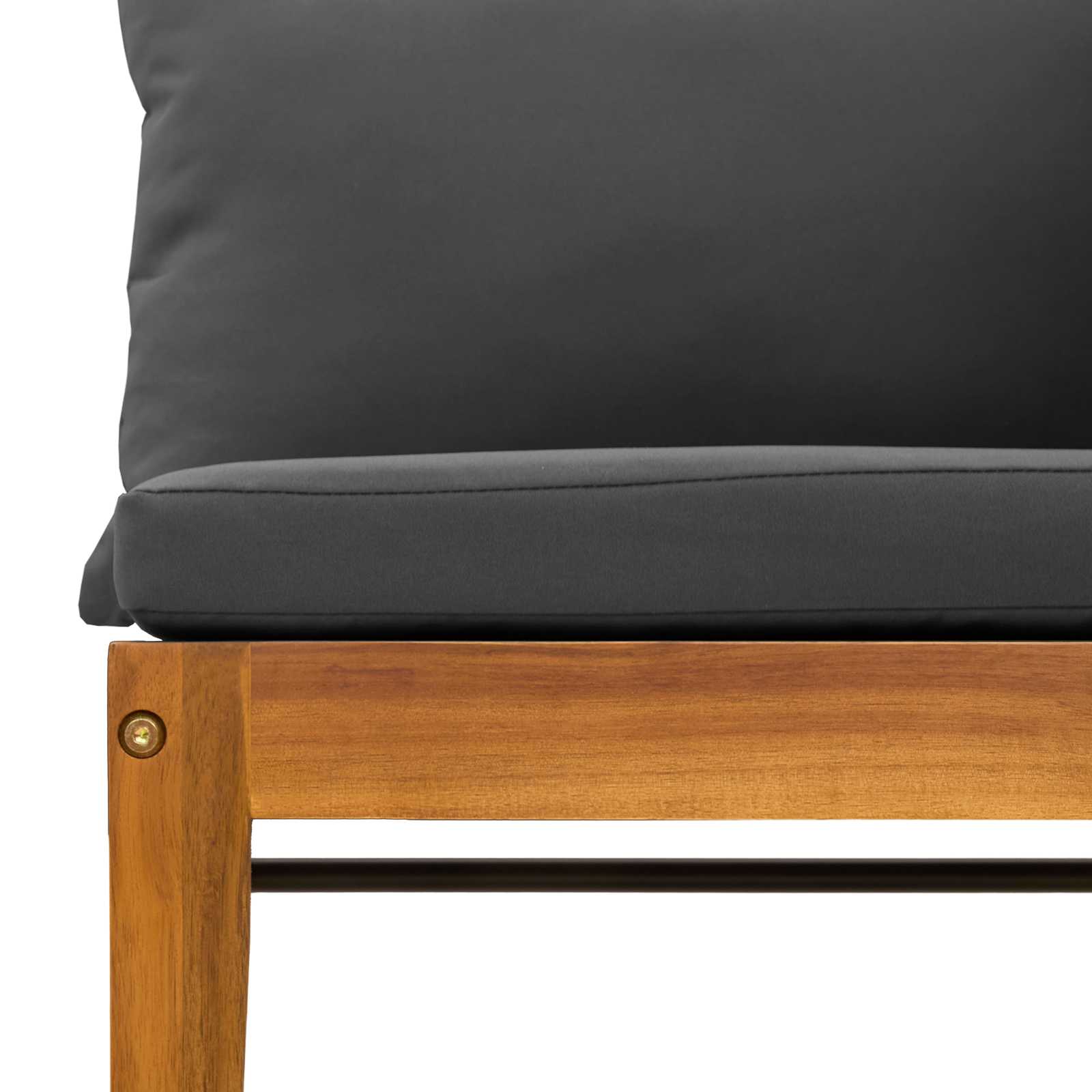 4 pz Legno massiccio di acacia e corda Naturale