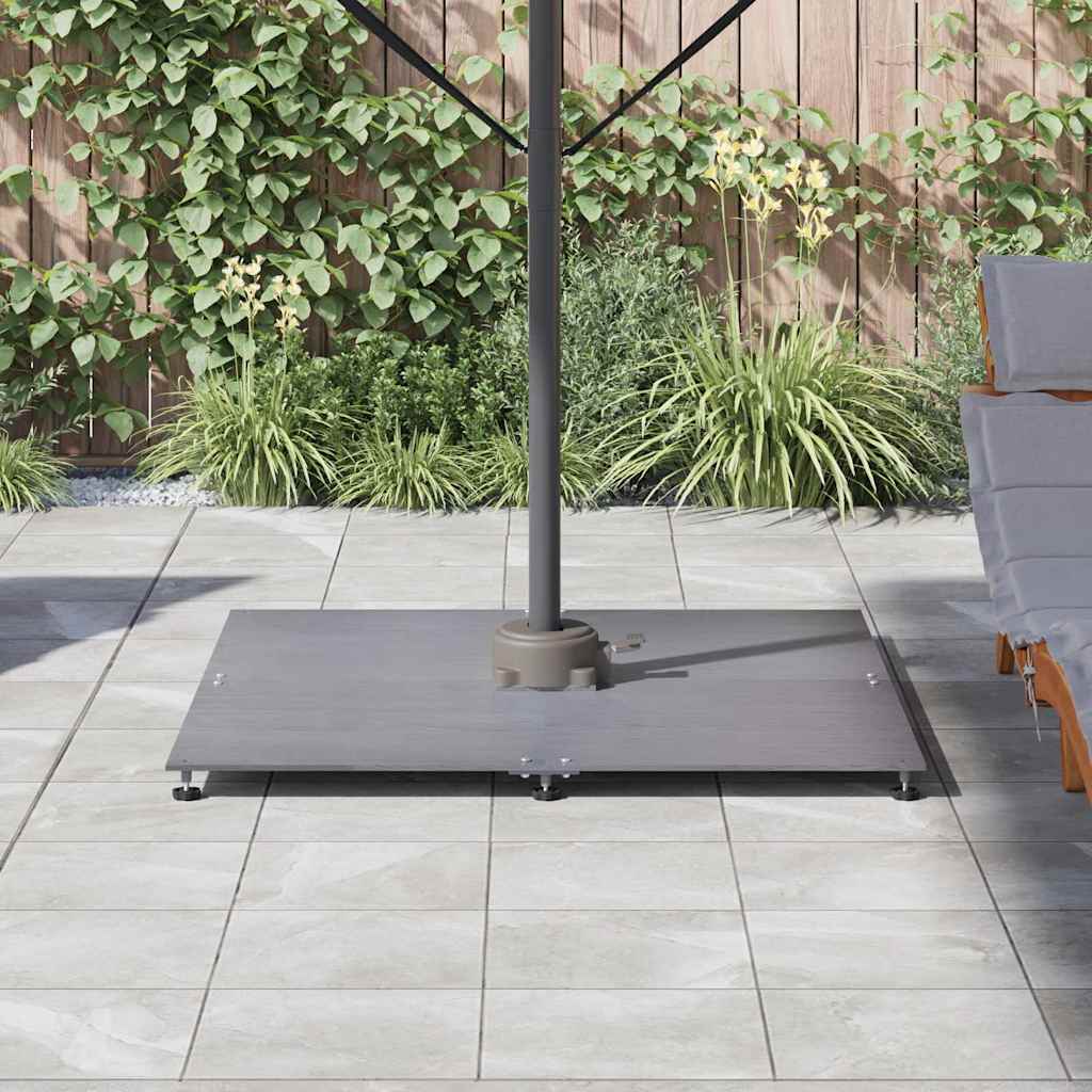Base per ombrellone 52 kg Aspetto legno grigio scuro Acciaio