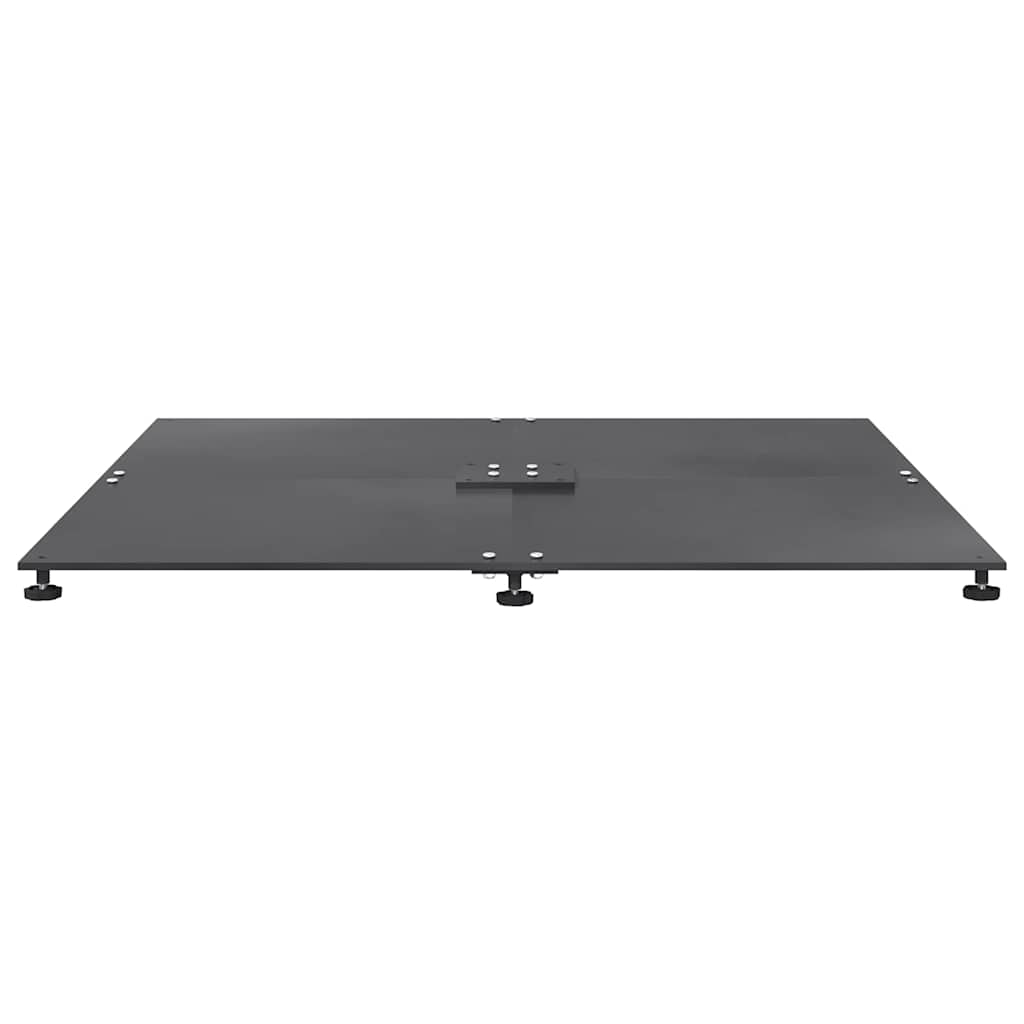 Base per ombrellone 52 kg Grigio scuro Acciaio Quadrato