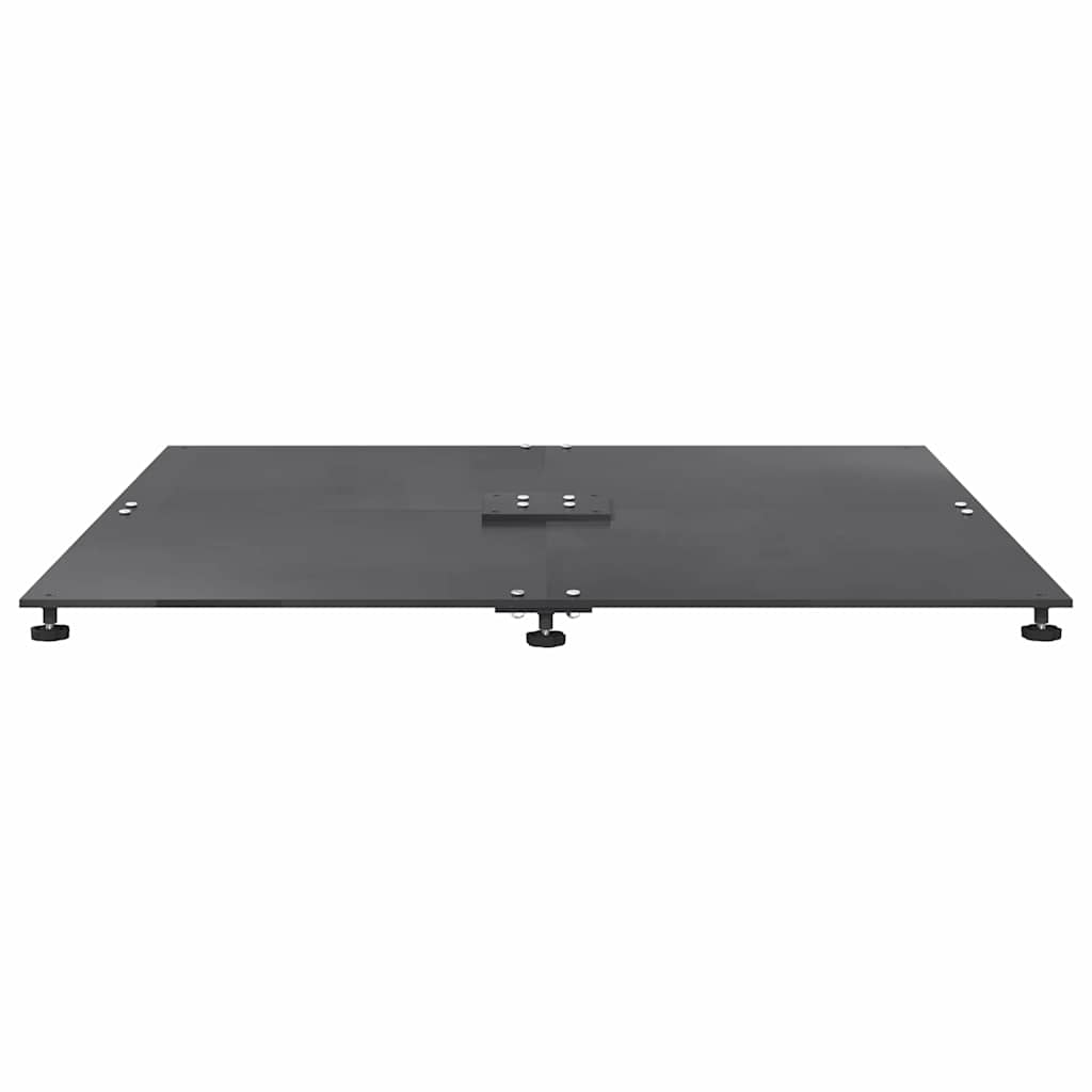 Base per ombrellone 52 kg Grigio scuro Acciaio Quadrato