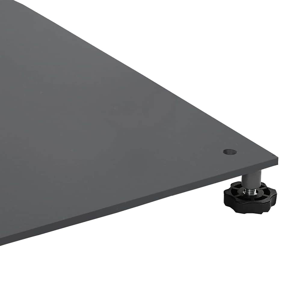Base per ombrellone 52 kg Grigio scuro Acciaio Quadrato