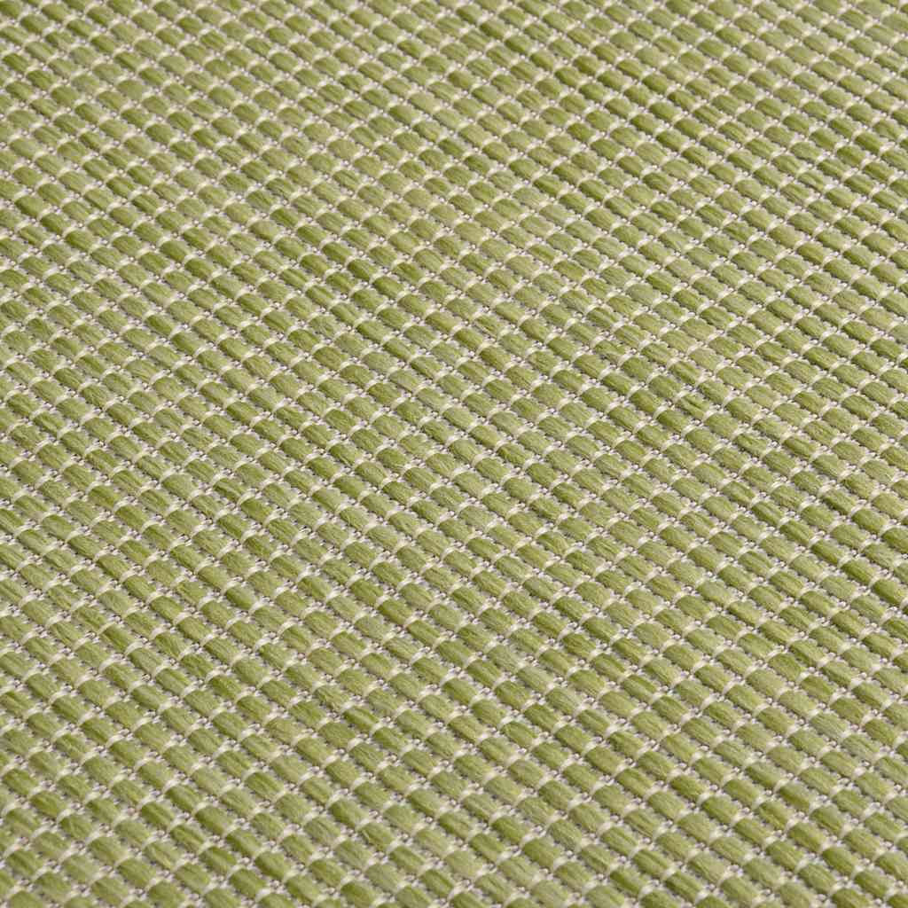 Tappeto da Esterni a Tessitura Piatta 80x250 cm Verde