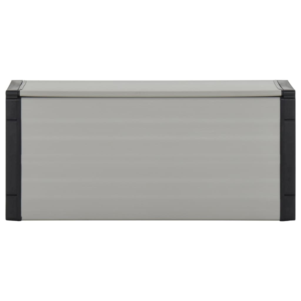Contenitore per Rifiuti da Giardino Grigio 85x34x40 cm