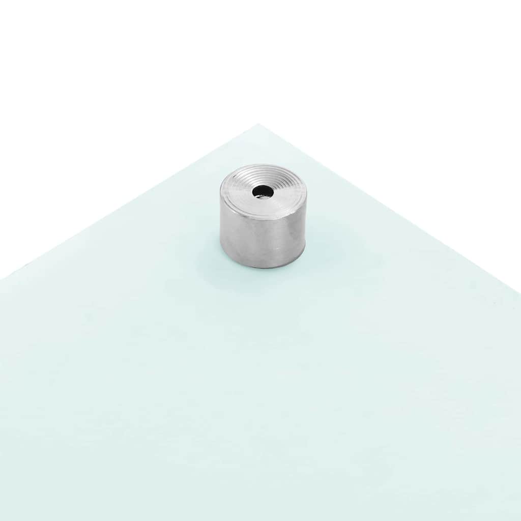 Schienale da cucina 2 pz Bianco 100 x 60 cm vetro temperato