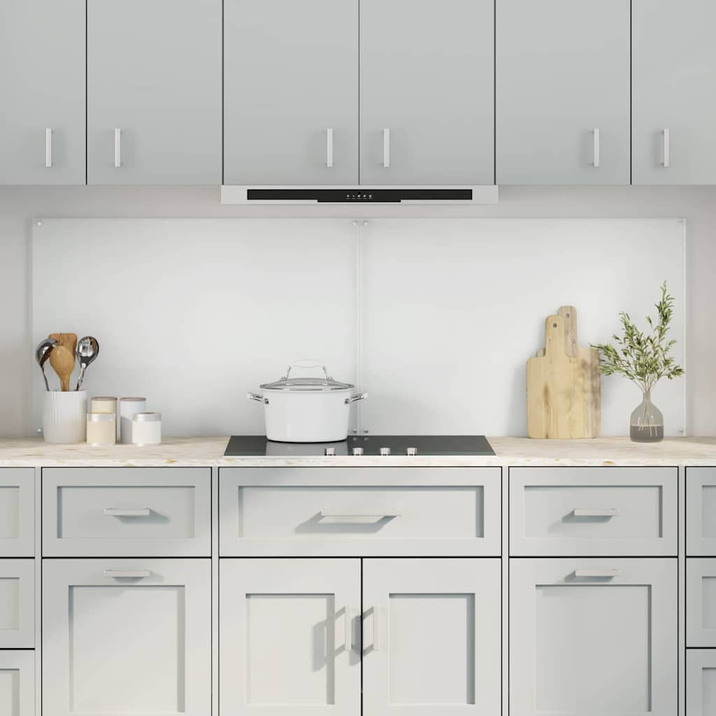 Schienale da cucina 2 pz Trasparente 90 x 60 cm vetro temperato